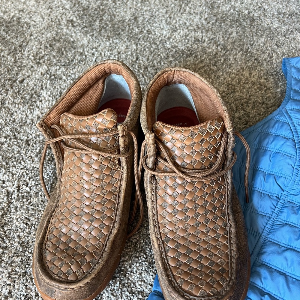 Women’s Twisted X  Brown Woven Leather Shoes